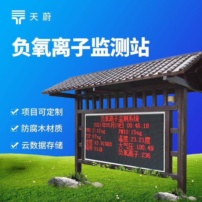 负氧离子监测站景区气象站公园气象站负氧离子在线监测系统厂家