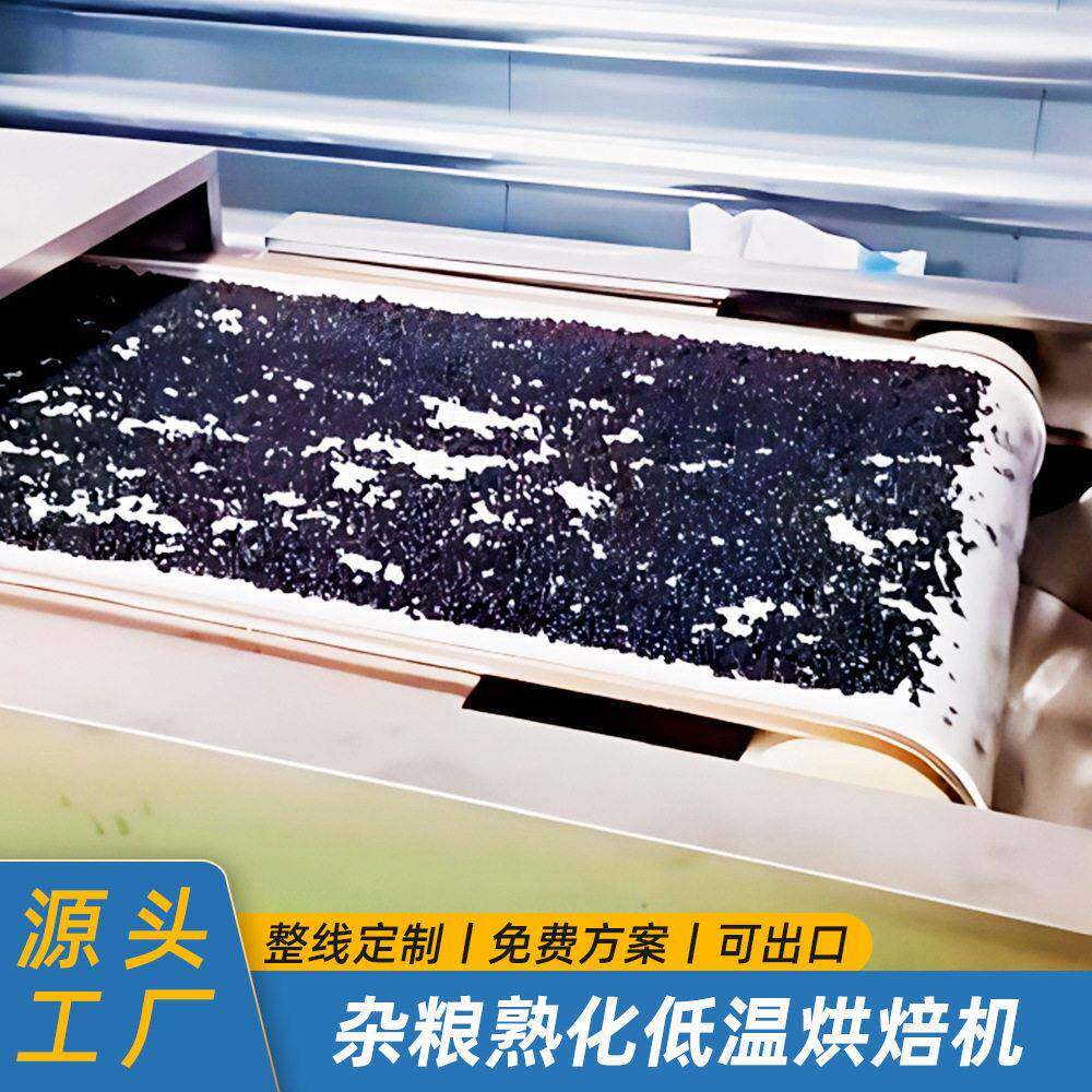 低温烘焙机全新隧道式五谷杂粮熟化设备花生大豆熟化机上门安装