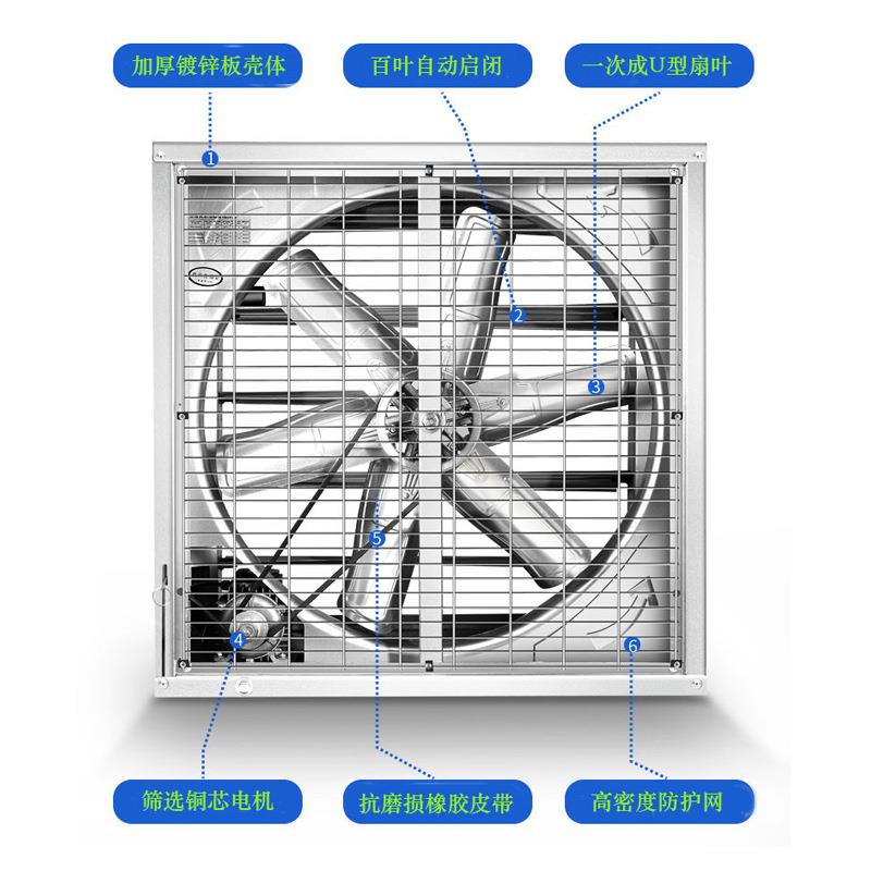 推拉式负风机压畜IES牧养殖气降温排扇鸡大鹏养殖舍场排风换气扇