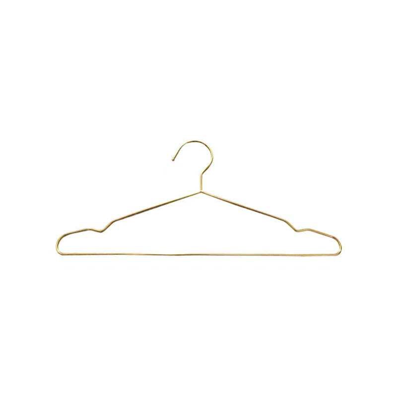 实心304不锈钢衣架家用金色加长款H防滑晾衣撑子学生宿舍衣挂