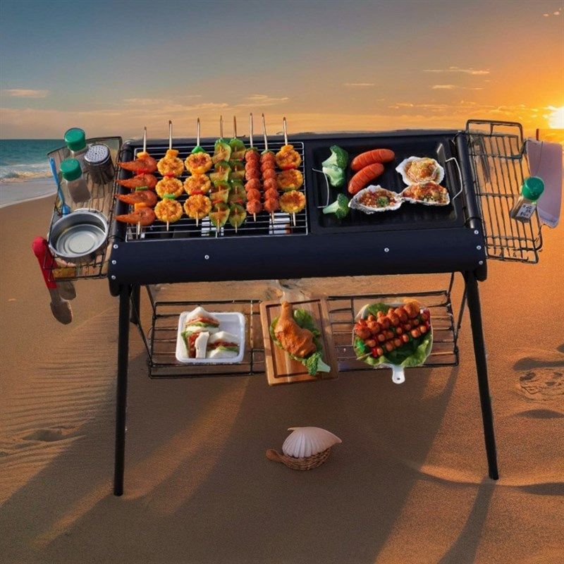 家用户外多功能便携烧烤架木炭烧烤炉无烟烤肉串加厚不锈钢烧烤炉,厨房/烹饪用具,烧烤炉,淘宝优惠券,粉丝福利购,淘宝优惠卷