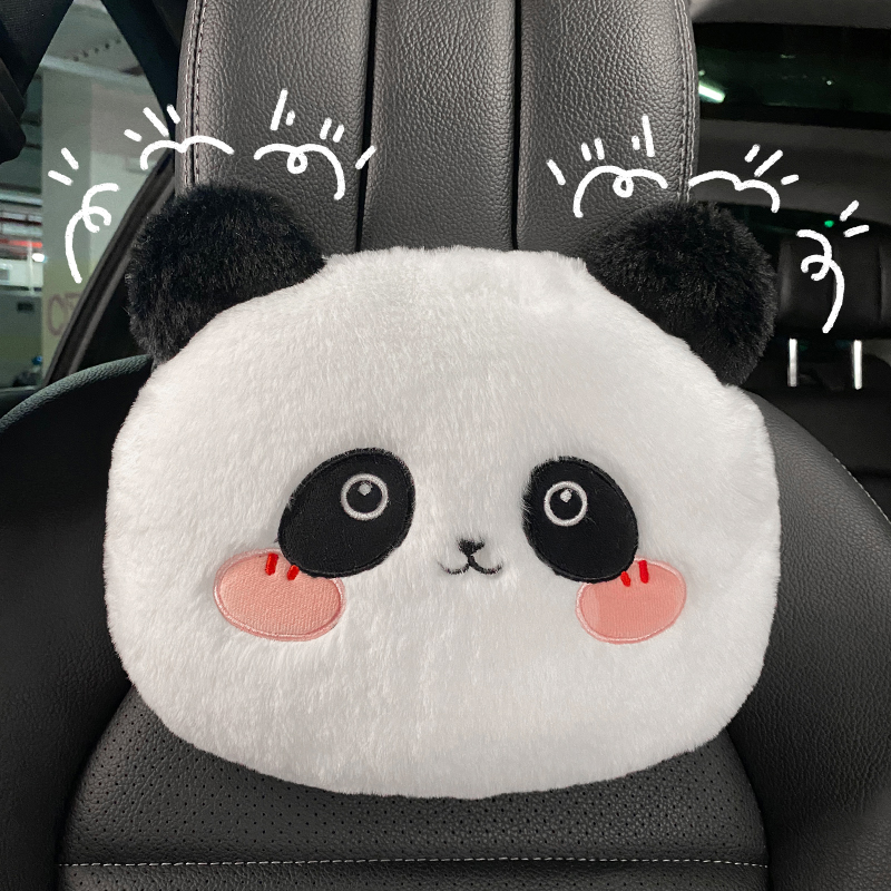 汽车腰靠护腰神器l头枕护颈枕一对可爱靠枕车载座椅腰枕办公室靠