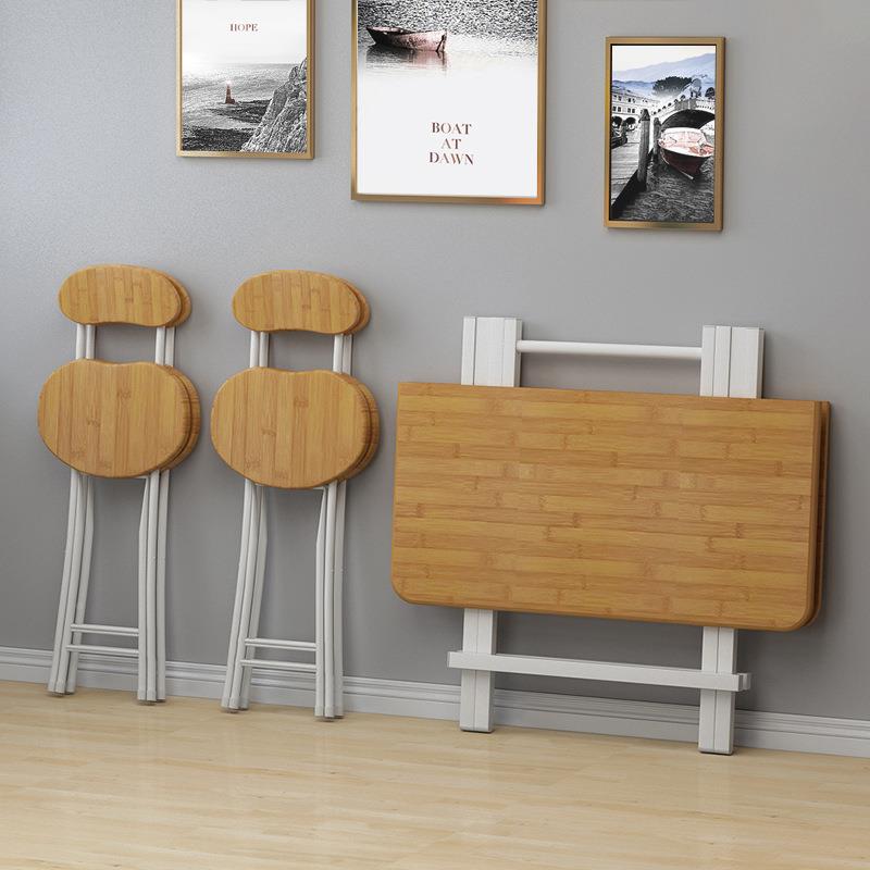 吃饭小桌子折叠桌小户GII餐桌简可对折手提桌型餐桌便携易摆摊方