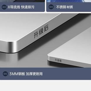 压厚纹锈钢水槽家用房大单槽手工拉丝洗碗洗菜池加多种不4.厨 新款