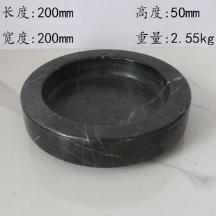 家居置物摆件 轻奢风天然大理石绿植花盆售楼部茶几植物花器软装