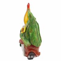 跨境精樹靈小矮人舉火炬創(chuàng)意擺件QY210892脂陽工藝品太能燈侏庭儒