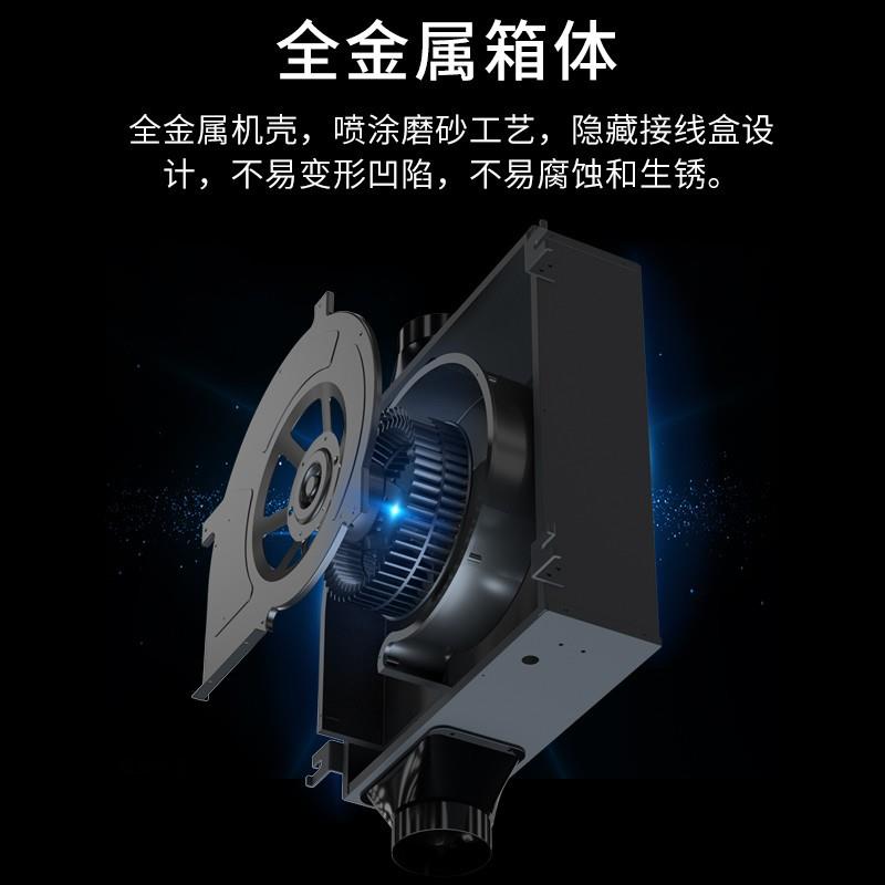 商用单向流排风送风新风换气机商用新风系统离心式静音管道风机