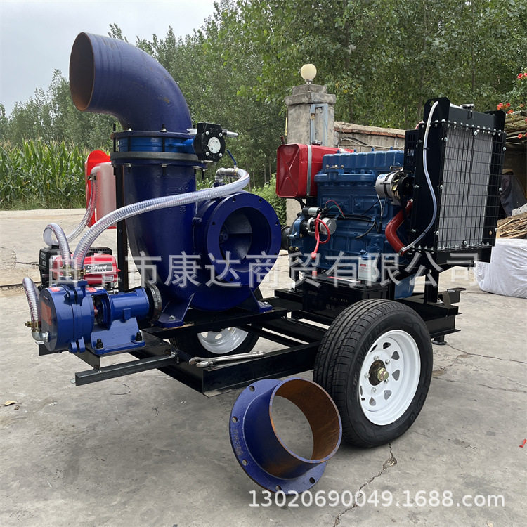 工程排水柴油移动防汛泵车