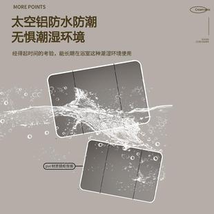 柜圆角浴室镜洗手间子物 太空铝智能浴室镜81镜单独置卫生间挂墙式