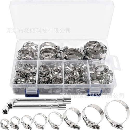 304不锈钢卡箍6-51mm78件套