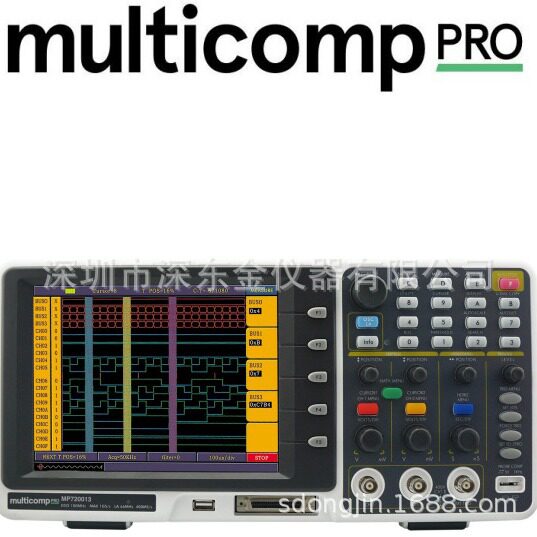 MP720013 100MHz混合信号示波器, 2条模拟 + 16条数字通道