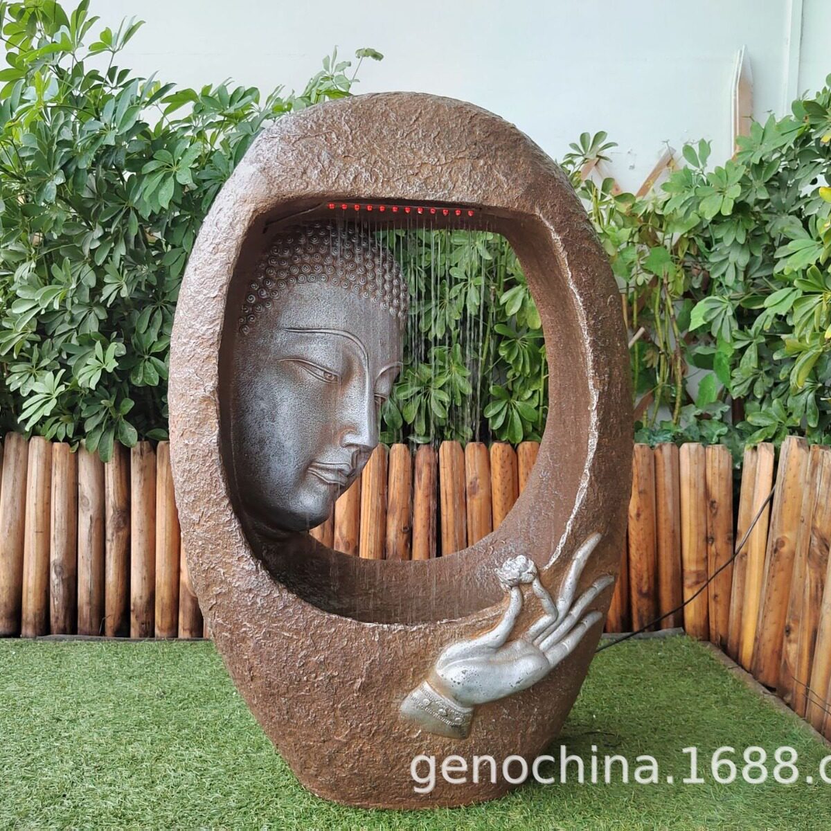 庭院流水工艺品装饰花园佛流水工艺品摆件