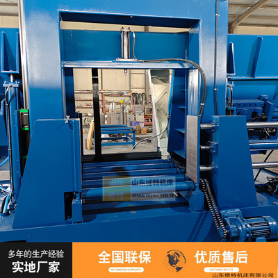 锯床双立柱锯床GH42100龙门锯床 卧式金属带锯床钢筋锯床自动排屑