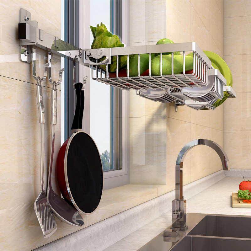 多功能厨房置物架壁挂跨窗户沥水架碗架碗碟架厨房用品家用收纳架,厨房/烹饪用具,厨房墙壁置物架/厨房墙壁挂架,淘宝优惠券,粉丝福利购,淘宝优惠卷