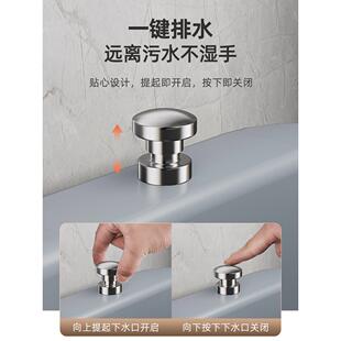 I拖296脚把池阳台高拖把洗盆卫生间家用墩布拖池布池移动地盆水池