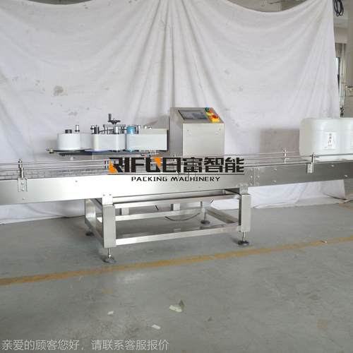 SKL全自动尿素桶单面贴标机 油贴漆化工大桶标设备5 2升桶贴机标