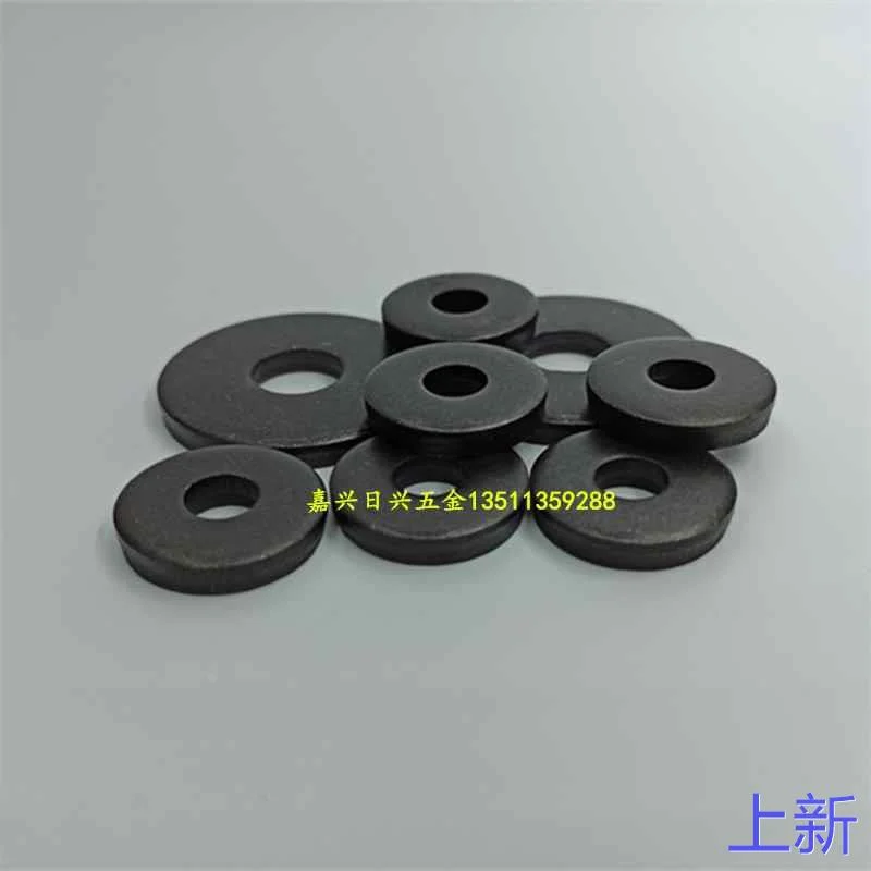 发黑平垫片加大加厚平垫螺丝圆形垫片金属垫圈M456m8M10M12M16M新