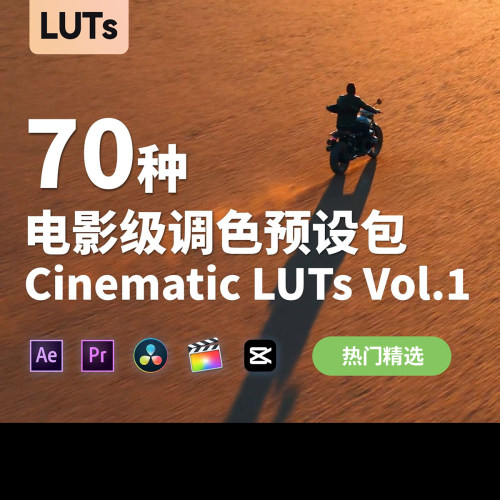 70种专业大片风格调色LUT预设