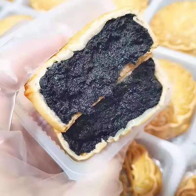 正宗安徽黄山休宁特产临溪手工老式土月饼芝麻馅中秋特色零食小吃