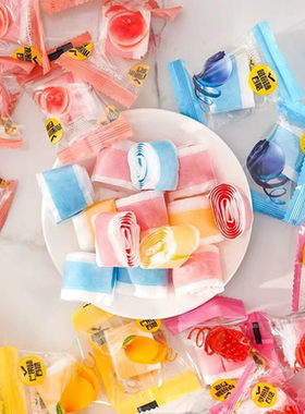 果汁卷软糖混合口味儿童零食卷卷糖果C卷卷糖果汁卷独立包装