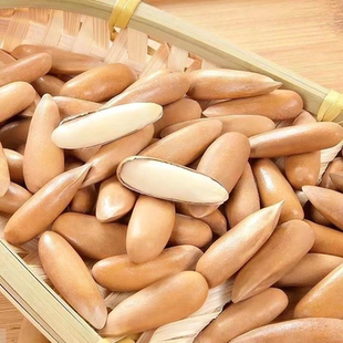 特大颗粒新货500g巴西松子阿富汗手剥长松子独立包装一斤散装14g