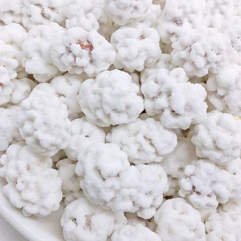 童年甜花生沾白糖霜花生粘老式脆皮花生雪衣花生占花生豆休闲零食