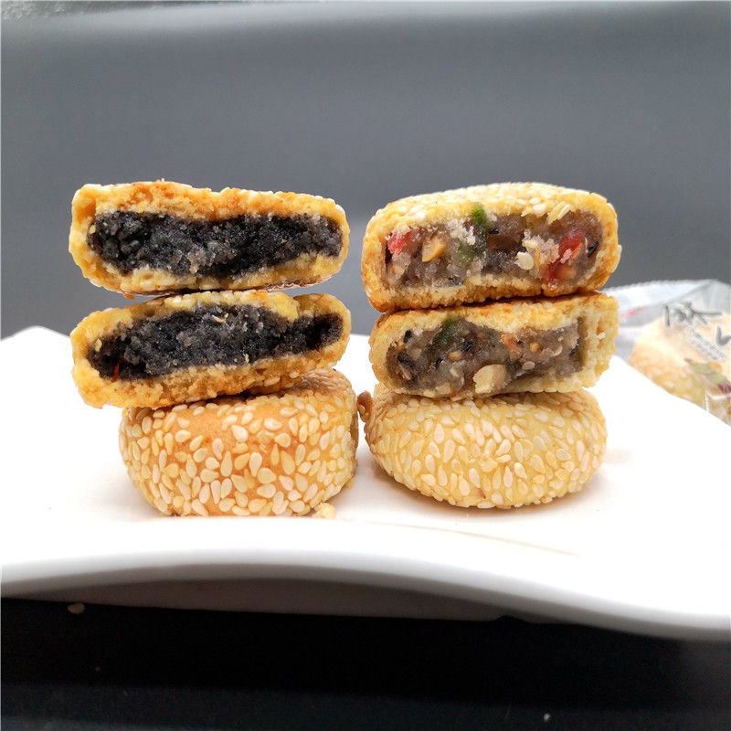 传统糕点小麻饼五仁怀旧老式芝麻饼正宗纯手工结婚独立小包装正宗