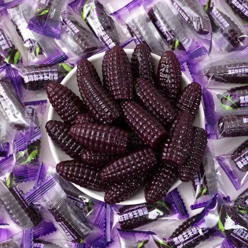玉米软糖栗米烧qq糖黑糯玉米软糖果零食经典怀旧年货喜糖儿时零食