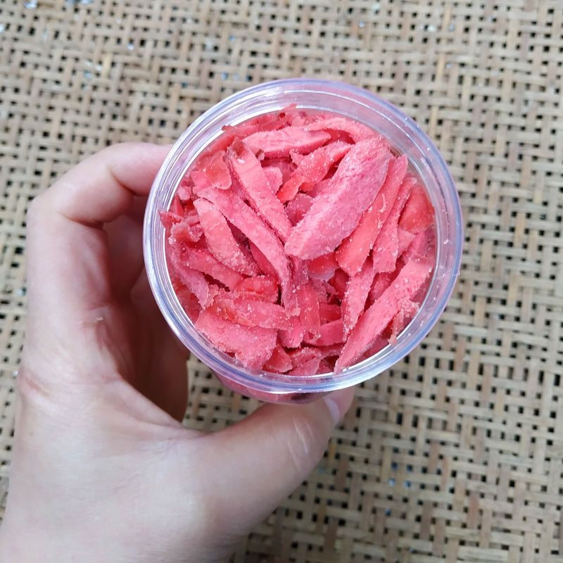 湖南传统特产瓶装咸甜生红姜片红姜丝红姜坨生吃盐干姜泡茶250克