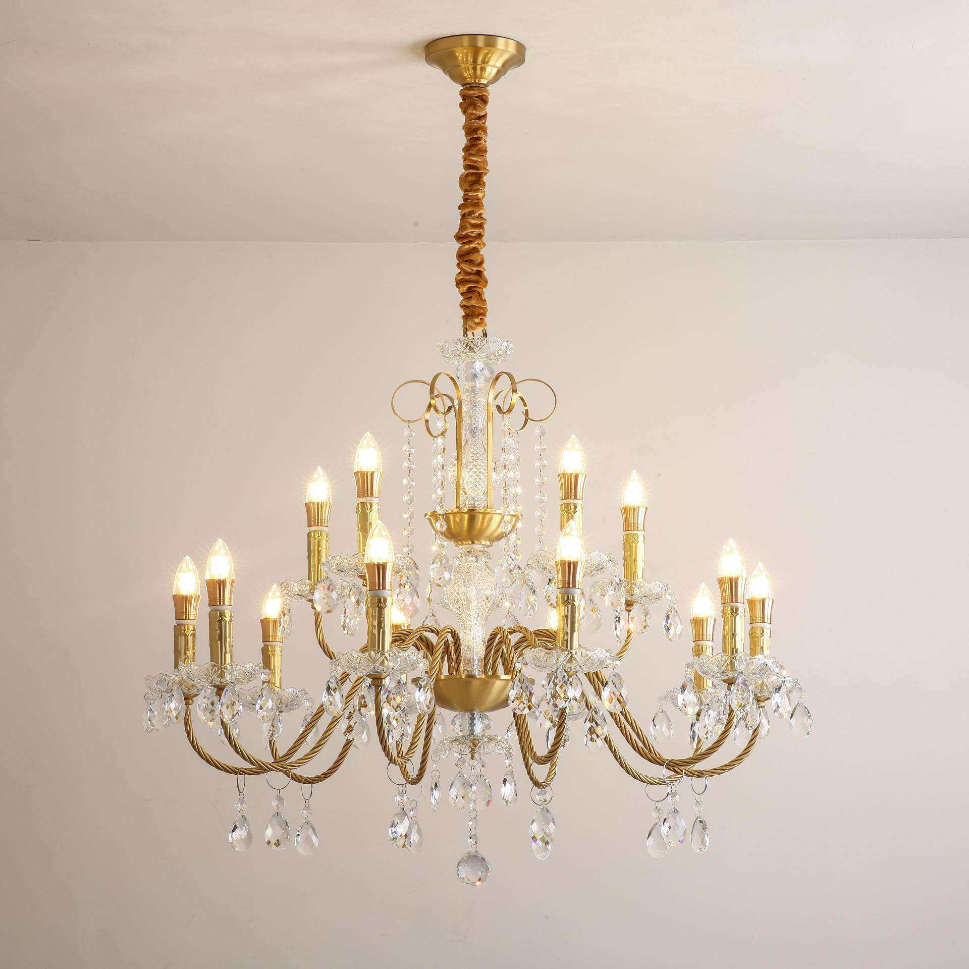 客厅灯法式复古装饰吊灯简约温馨浪漫轻奢卧室餐厅书房吧台吊灯