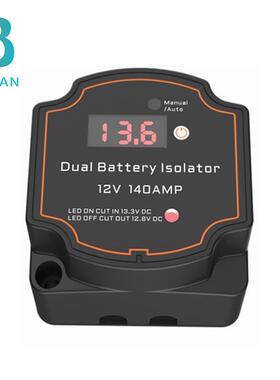 智能双电池隔离器VSR数显电压表款12V140A电瓶控制继电器电压显示