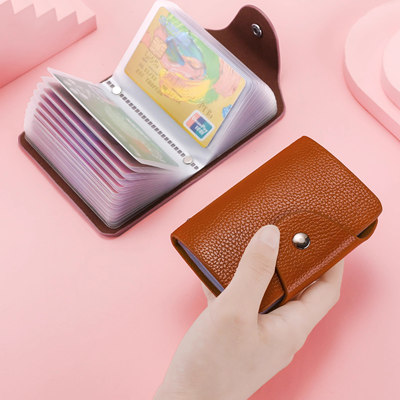 2025新款PU皮纯色卡包证件包卡夹