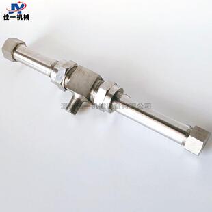 不锈钢三通玻璃管式液位计 三通玻璃管油位计 三通玻璃管水位计