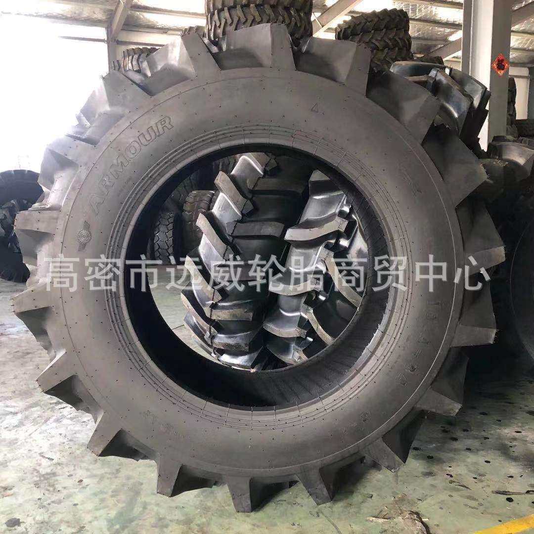 甲子拖拉机人字轮胎水旱两用12.4-24 16.9-34 18.4-34半高花轮胎