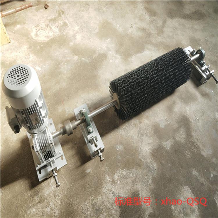 XQ-I电动滚刷清扫器 带宽800/1000/1200输送带尼龙毛刷辊清扫器