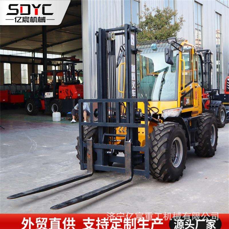越野叉车2吨3吨户外工地山地柴油内燃叉车液压起重搬运越野叉车