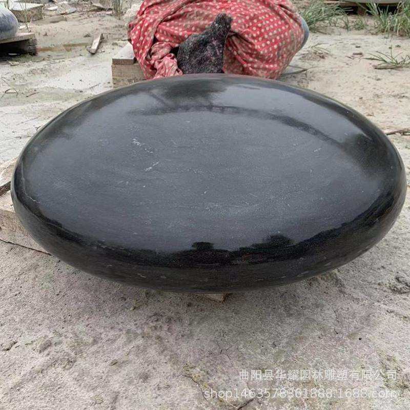 石雕汉白玉黑白棋子青石围棋子花岗岩五子棋石头幼儿园户外雕塑