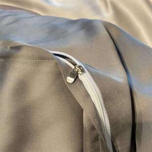 高级水洗冰丝床单四件套夏季凉感丝滑裸睡床上用品床笠款男极简