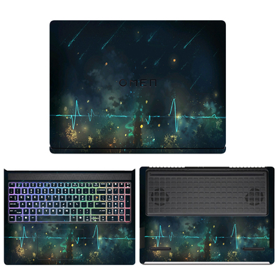 适用2025款 HP惠普OMEN暗影精灵MAX 贴纸TPN-I143 笔记本电脑16-ah外壳膜原机色炫彩保护膜机身全套贴膜配件