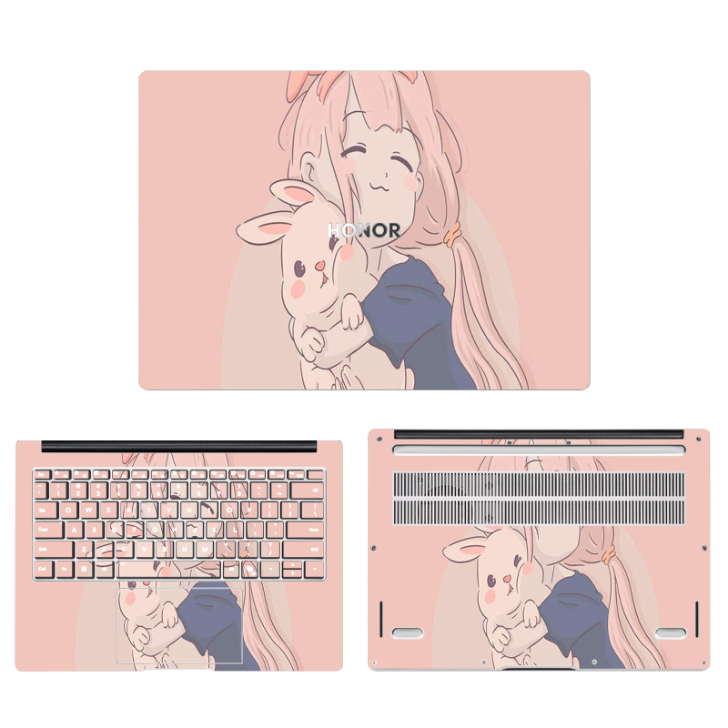 适用2025款荣耀MagicBook Pro 14外壳膜14英寸FMB-P笔记本电脑机身炫彩全套贴纸保护膜贴纸免剪裁二元次漫画
