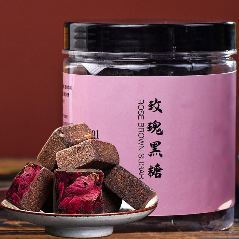 黑糖正宗云南古法纯正手工玫瑰老红糖块红枣枸杞红糖姜茶姨妈