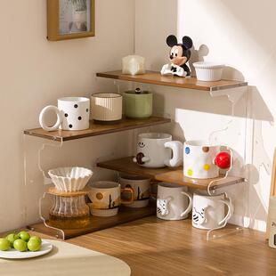 杯架子置物架马克杯子收纳置物架咖啡吧台架子办公桌面纸杯放置架