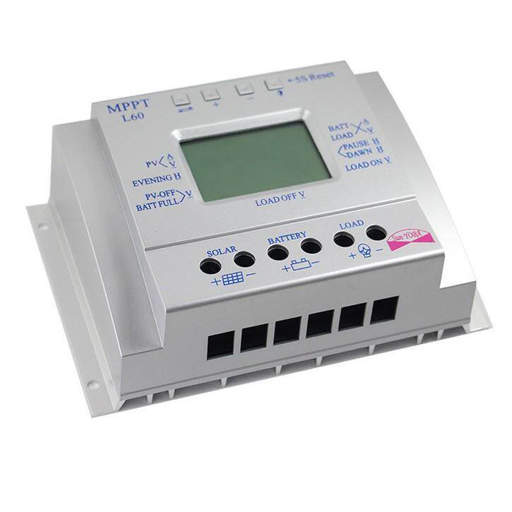 12V24V60A太阳能控制器L60电量电压电流液晶显示光伏充电控制器