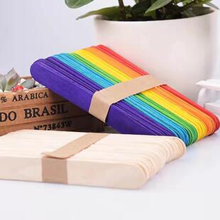 150雪糕棒手工制作dly材料宽型冰糕棒木棒压舌板木质创意木艺