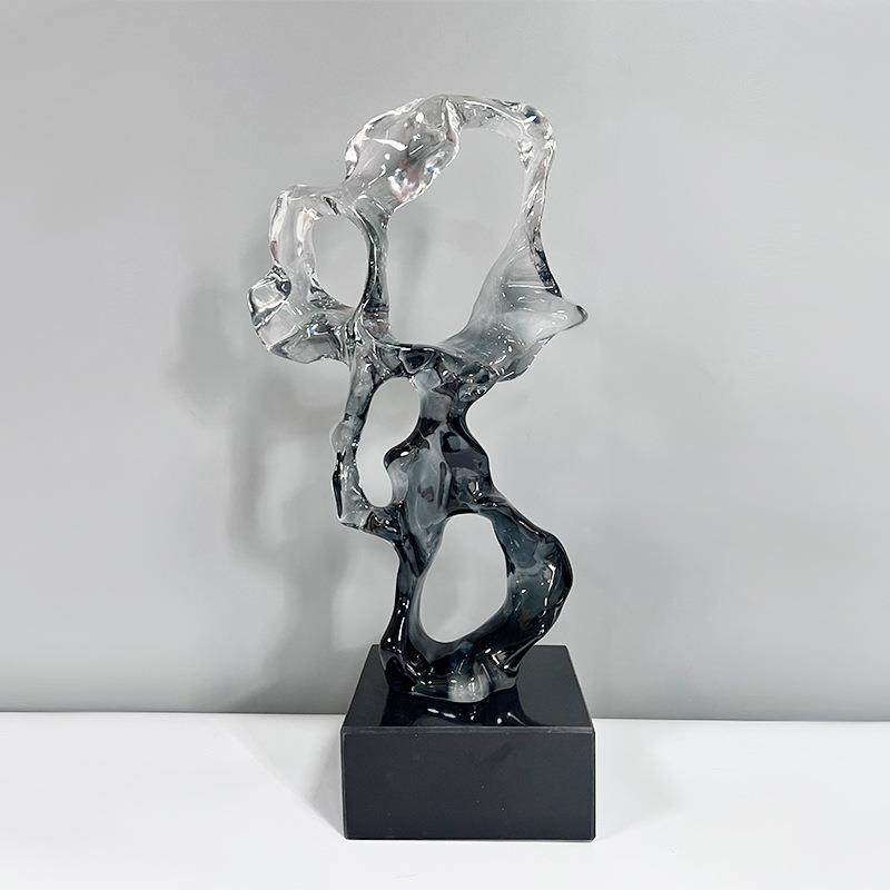 现代抽象客厅玄关样板间太湖石透明树脂摆件装饰品电视柜盆景,鲜花速递/花卉仿真/绿植园艺,割草机/草坪机,淘宝优惠券,粉丝福利购,淘宝优惠卷