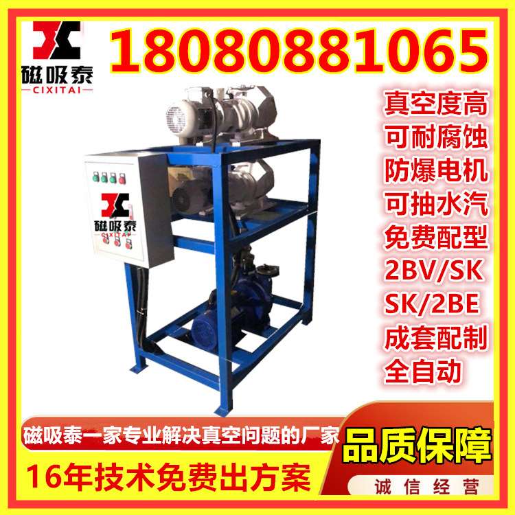 JZJ2B150-2.1真空机组ZJP150+70罗茨增压泵2BV5111水环真空泵8.8