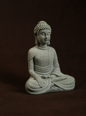 创意新中式陶瓷人物无相佛客厅书房玄关简约摆件禅意小和尚装饰品