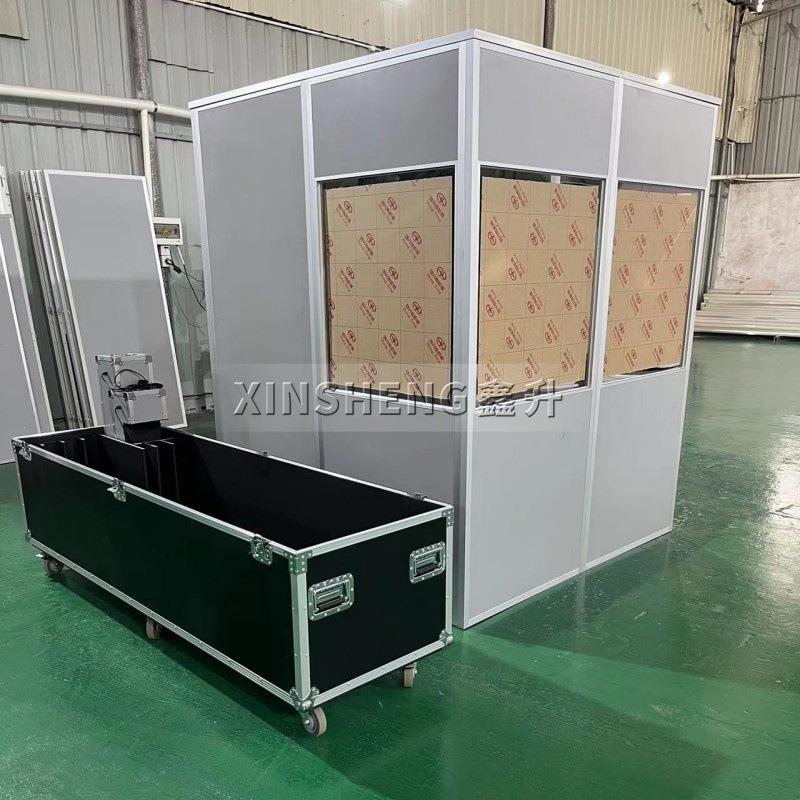 双人翻译间同声传译房传译亭W160cmxD160cmxH200c符合国际会议标