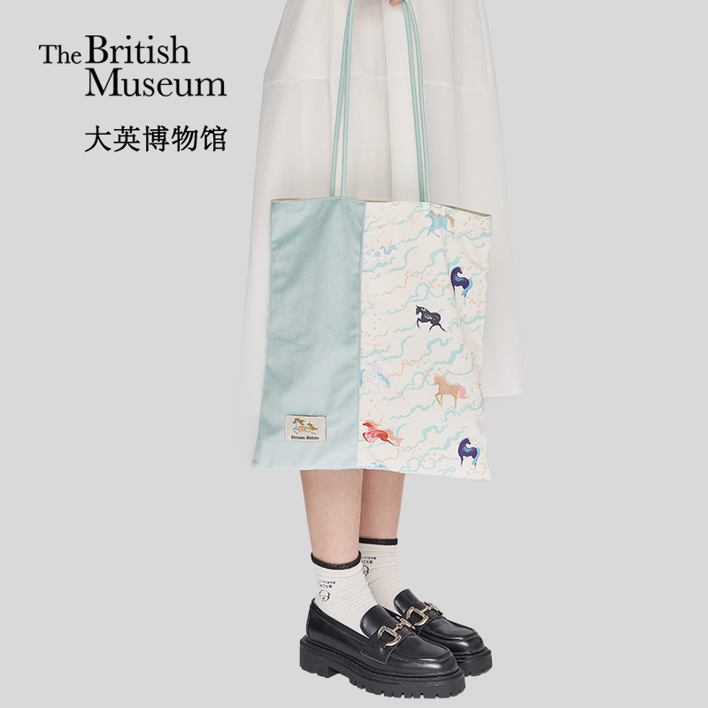 大英博物馆新年驭梦驰光拼接单肩包通勤包送闺蜜生日礼物女生,箱包皮具/热销女包/男包,单肩包,淘宝优惠券,粉丝福利购,淘宝优惠卷