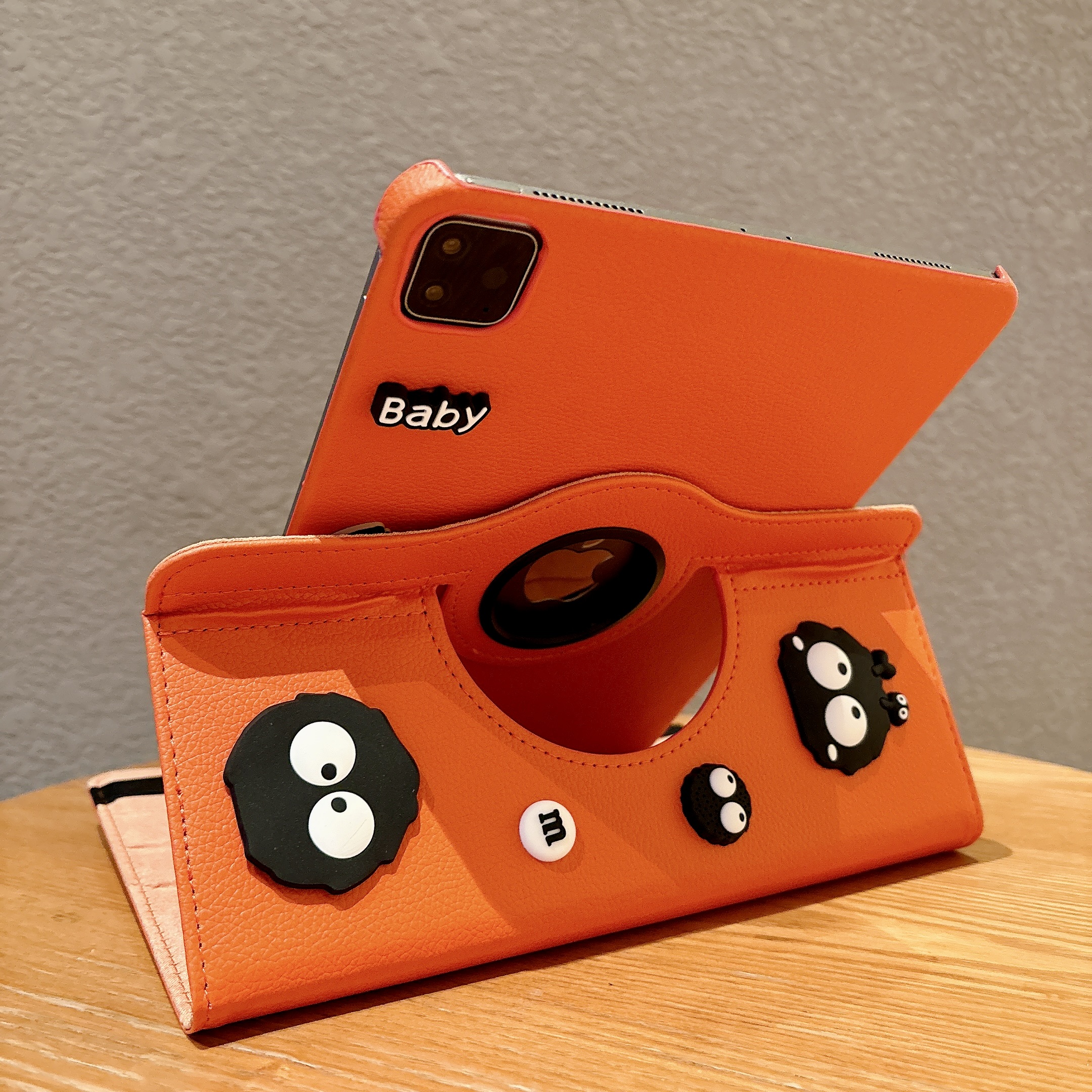 黑煤球360旋转适用ipad保护套